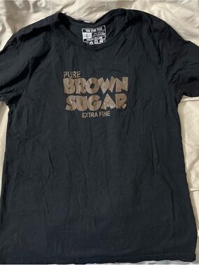 "Pure Brown Sugar" Black Short Sleeve Tee